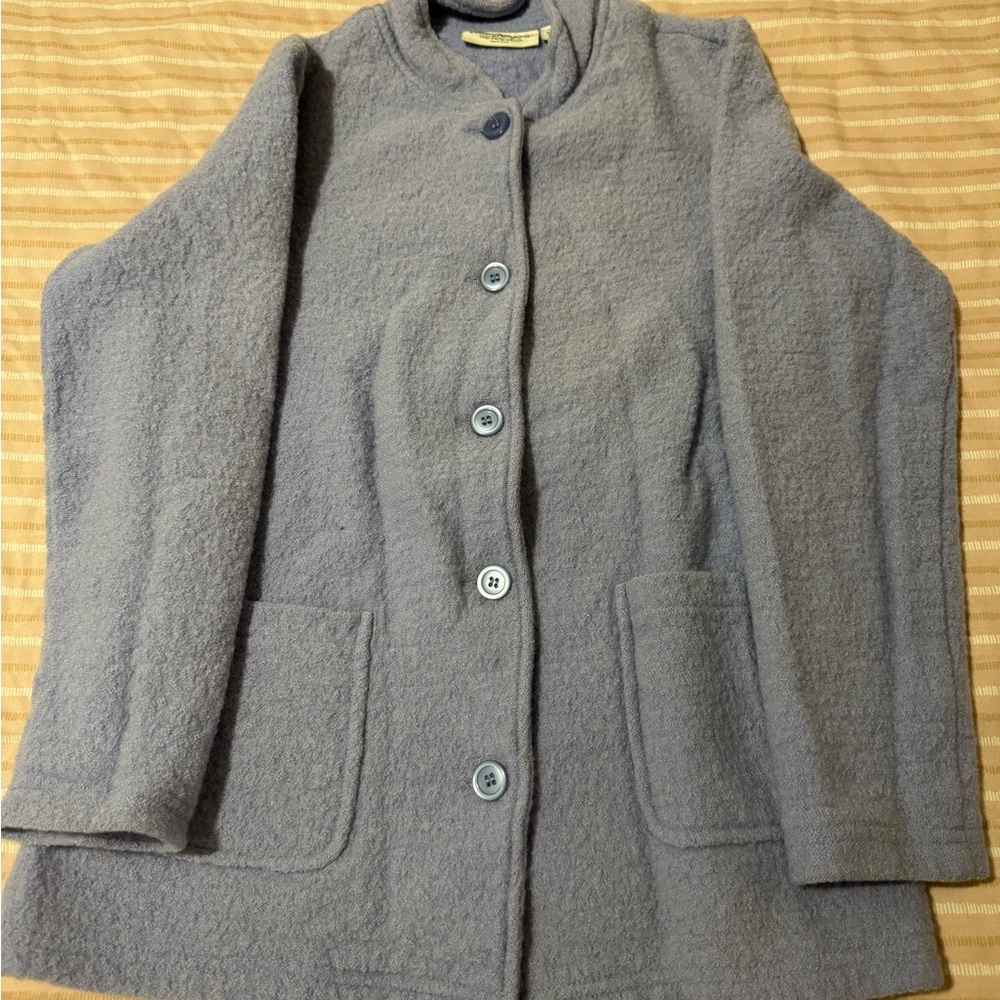 Norm Thompson Light Blue Teddy Jacket